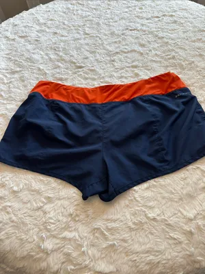 Nike Navy and Orange Houston Astros Women’s Athletic Shorts- Size XL thumbnail 2