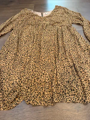 Kori America Leopard Print Chiffon Dress Size XL - C20-023 thumbnail 5
