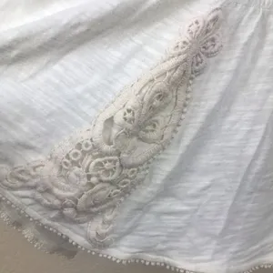Anthropologie Crochet White Deletta Blouse thumbnail 5