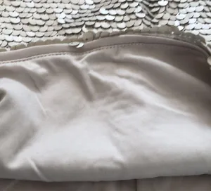 Matt beige sequin mini skirt thumbnail 3