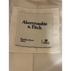 Abercrombie & Fitch White Notched Collar Sleeveless Vest Blazer Coat Jacket M thumbnail 5