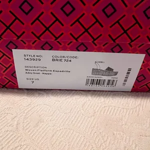 Tory Burch Women's Cream Espadrille Wedge Sandals thumbnail 3