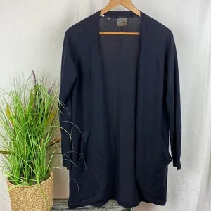 Gymshark Women's Black Knit Oversized Open Front Sweater M thumbnail 2