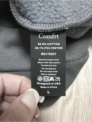 Comfrt Steel Grey Essentials Unisex Zip Kangaroo Pockets Hoodie Sweatshirt Large thumbnail 10
