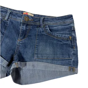 Y2K‎ Women's Low Rise Shortie Denim Mini Booty Shorts Size 28/6 Summer Vacation thumbnail 3