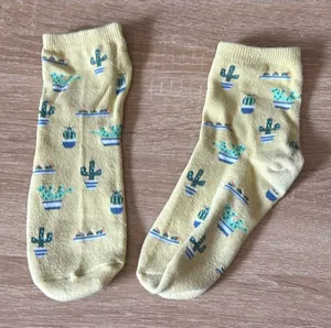 Cactus print socks Yellow thumbnail 1