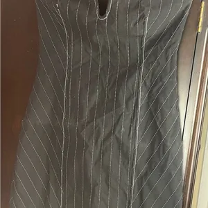 Zara Black Strapless Bodycon Dress Sweetheart Neckline thumbnail 3