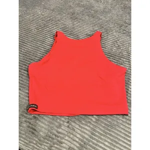 Yogabela Women Royal Vibrant Red Tank Crop Sports Yoga Top Size Small thumbnail 6
