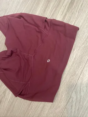 High-Waist Burgundy Leggings thumbnail 2