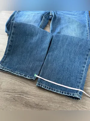 Levi’s Low Pro Straight Jeans Size 31 Breathe Out Distressed Medium Wash 90s thumbnail 15