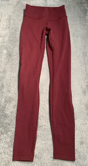 Lululemon Wunder under high-rise tight 6 Burgundy Leggings thumbnail 1