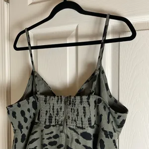 NWT Scoop Leopard Print Denim Peplum Top - Herbal Olive Green Plus Size XXL thumbnail 7