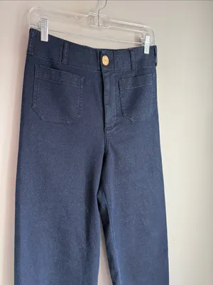 Anthropologie Maeve The Colette Sparkle Crop Wide-Leg Jeans 28 thumbnail 7