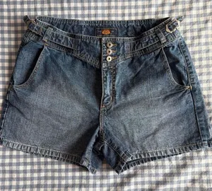 Vintage Route 66 Blue Denim Shorts 90s thumbnail 1