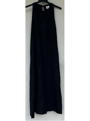 Tuckernuck Black Linen Portia Dress Bow Back Breathable Classic Elegant Coastal thumbnail 5