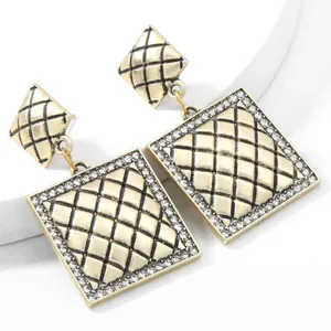 WINE ONION Gold & Diamond Trimmed Christmas Bells Stud Earrings thumbnail 4