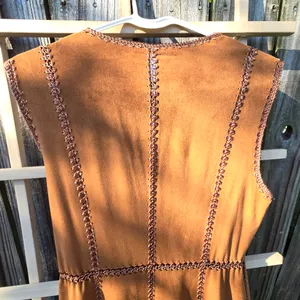 La Bellum by Hillary Scott FAUX SUEDE Vest S thumbnail 10
