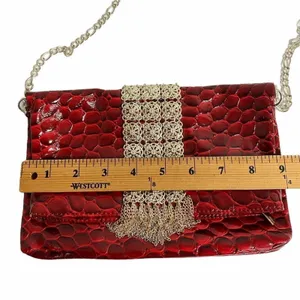 White House Black Market‎ Patented Red Shoulder Bag thumbnail 7