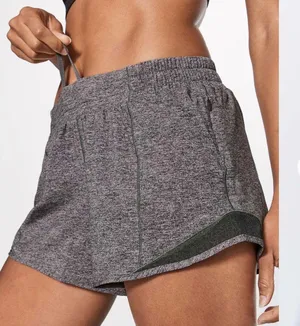 Lululemon Hotty Hot Shorts 4” Grey Size 10 thumbnail 1