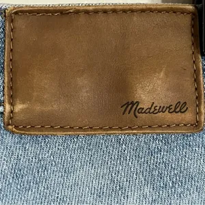 Madewell‎ Cali Demi Boot Jeans Distressed Hem Size 26 Button Fly Stretchy thumbnail 11