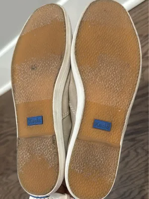 Keds Beige Canvas Slip-Ons thumbnail 5