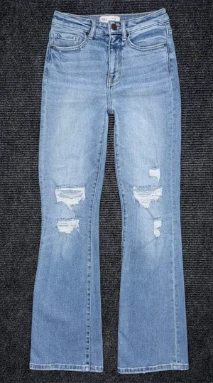 Buckle BKE Billie Slim Fit High Rise Bootcut Stretch Jeans 26 x 31.5 Distressed thumbnail 1