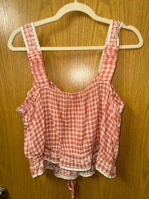 Gingham American Eagle Tank Top thumbnail 2