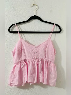 Altar’d State Embroidered Peplum Cami thumbnail 2