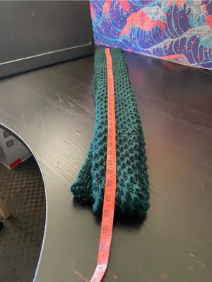 Old Navy Women's Teal Crochet Infinity Scarf thumbnail 3