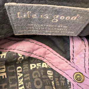 Life Is Good Hat One Size Gray Women's Baseball Cap Embroidered Lightweight thumbnail 8