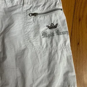 Vintage Y2K French White Cargo Mini Skirt thumbnail 2