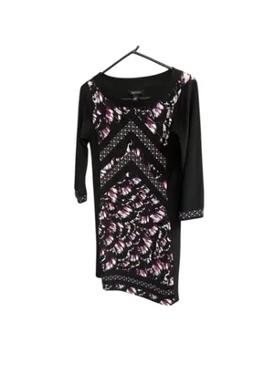White House Black Market Dress, Size S, Black & Purple thumbnail 2