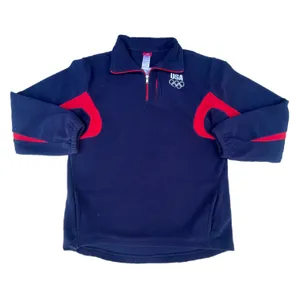 National Football League Team Apparel Vintage Team USA Olympic Games Blue Fleece Sweater thumbnail 1