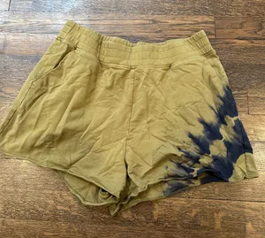 Joy Lab Green & Blue Tie Dye Sweat Shorts thumbnail 1