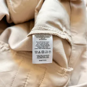 Ann Taylor The High Waisted Tapered Wide Leg Ankle Pants in Tan Size L NWT thumbnail 6
