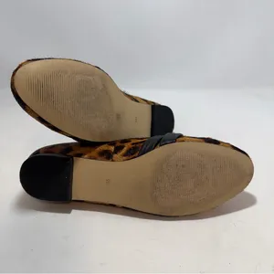 Talbots Ryan Twist Leopard Calf Hair Loafers Womens US 9M Leather Flats thumbnail 6