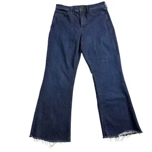 Banana Republic High Rise Flare Jeans Womens 31" Raw‎ Hem Denim Super Stretch thumbnail 3