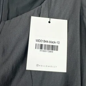 Hello Molly No Time For Love Dress Size 6 Black Mini Wrap Balloon Sleeve thumbnail 11