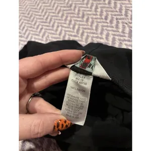 Hard Tail Women's Black Harem Foldover Waist Capris Sz Small thumbnail 6