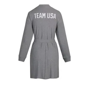 SKIMS Team USA Olympics Gray Robe S NWT thumbnail 2