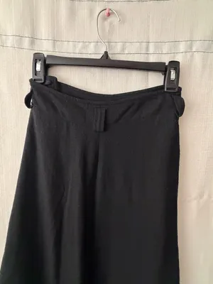 Calvin Klein women’s Size 4 Black Wool A-Line Skirt Side Buttons/Pocket(A582) thumbnail 11