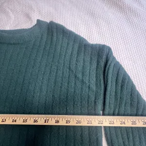 Aerie Women's Size Small Teal Blue Pullover Sweater‎ Oversized Comfy Blanket thumbnail 7