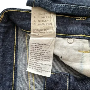 Devinbirds by Nudie Dark Wash Low Rise Birds Bootcut Dry Denim Jeans Size 27 thumbnail 12