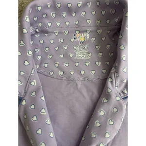 New Rare Roller Rabbit Monkey Embroidered Polo PJ Pajama Shorts Shirt Lavender M thumbnail 6