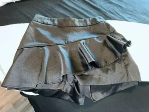 ZARA black Ruffle Skort / Shorts thumbnail 1