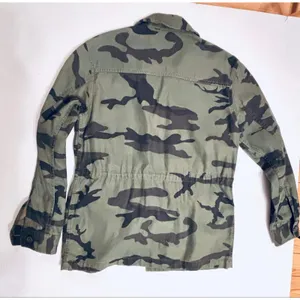 Aritzia TNA Minerva Army green Camo canvas utility jacket military fit coat XXS thumbnail 6