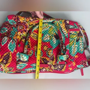 NEW Vera Bradley Hadley Rumba Quilted‎ Satchel Bag Tote Purse NWT thumbnail 9