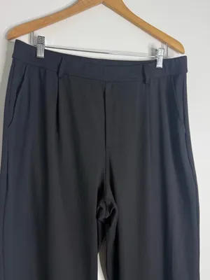 Halara Wide Leg Pants XL Tall Black High Rise Stretch Trousers 34” Inseam thumbnail 3