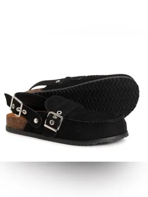 COCONUTS BY MATISSE Tyler Faux Suede Mules 8 Black $95 Retail NEW thumbnail 3