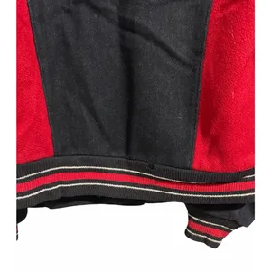 Vintage 80's Trophy Varsity Jacket‎ Black/Red Women's Size Medium Black thumbnail 6